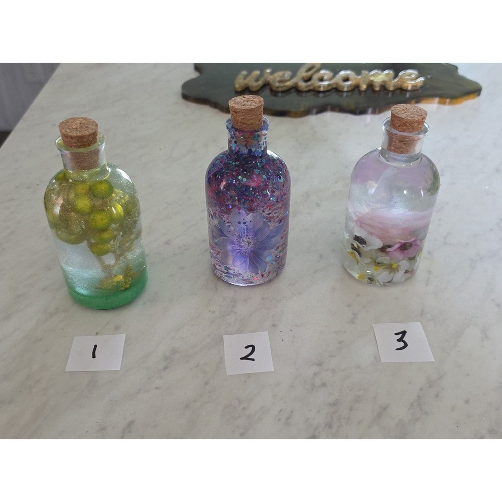 Handmade Resin Decorative Bottles With A‎ Cork